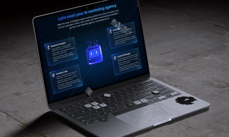 VSDesign - Crafting a motion-driven, futuristic presence for an AI agent platform