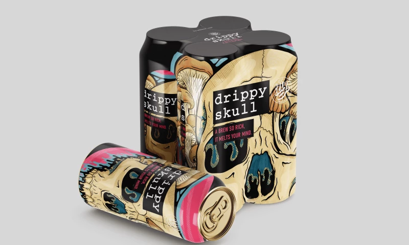 Illymakes - Case Study: Drippy Skull Craft Beer Label Mockups