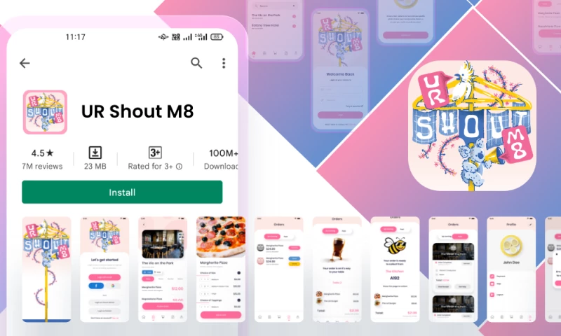 WeeTech Solution Pvt Ltd - Ur Shout M8 App - Food Ordering Mobile App