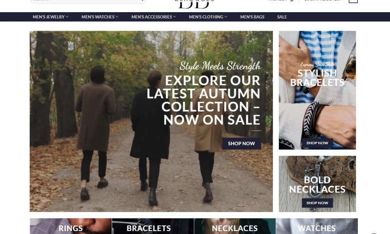 E-Commerce Website Design for Mens Fashion Brand Blaq & Blu