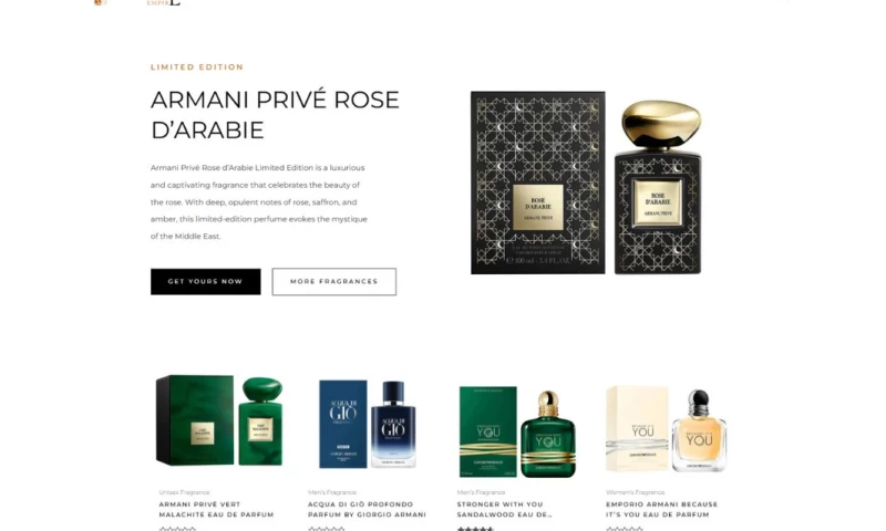 Fragrance eCommerce Website