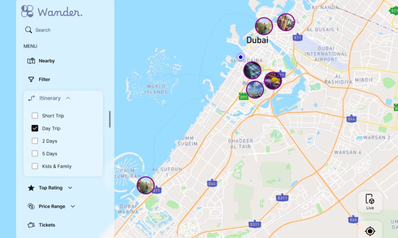 Interactive Tourism Platform - UX/UI Design & Branding