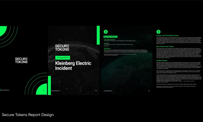 Secure Tokens Incident Report Design