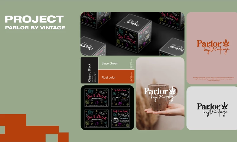 Parlor by Vintage Branding & Packaging Design