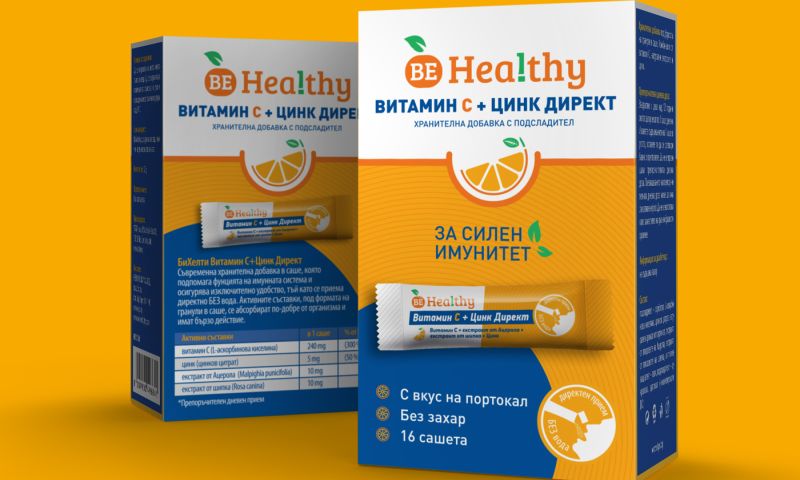 Design Depot - Brand design and packaging for BeHealty Vitamin C + Zn Direct