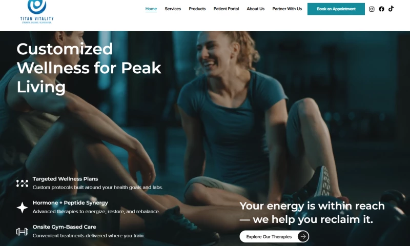 MJC Agency - Titan Vitality Website