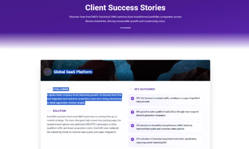 EverCMO - Global SaaS Platform Challenge