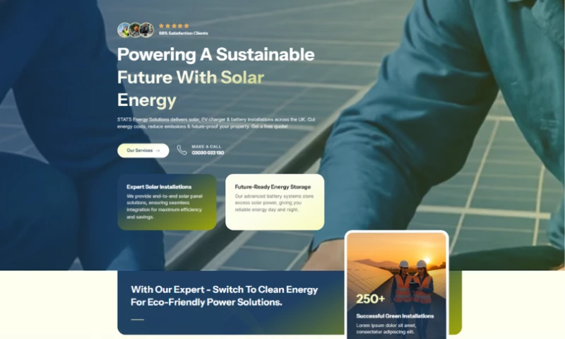 Azentra Technologies - Stats Energy Website Development