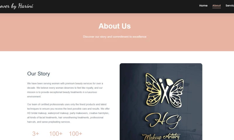 Static Website - Beauty & Wellness Brand