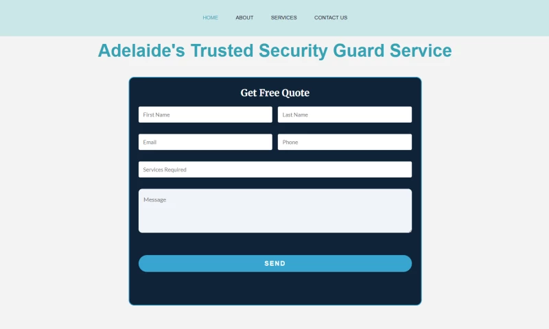 Static Website - Security Service