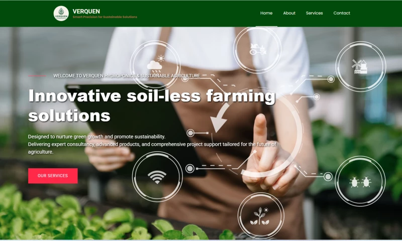 Static Website - Hydroponics Service