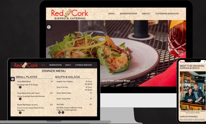 Red Cork Bistro - Website Redesign