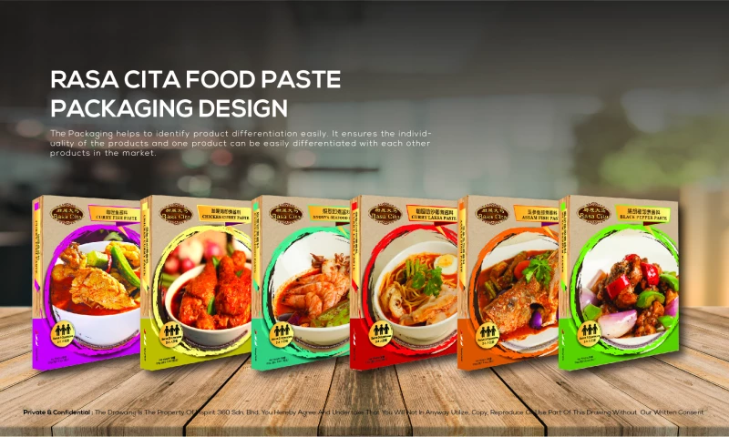 inspirit 360 Sdn Bhd - "Rasa Cita Food Paste" Packaging Design