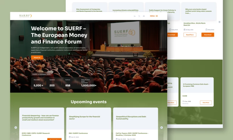 Popart Studio - SUERF - Web design and web development