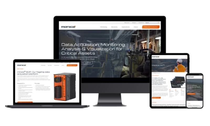 Monico Monitoring Website Redesign