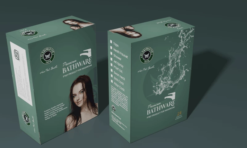 Canvas Chrome Designs - Premium Bathware Packaging Design Globemaster Taps