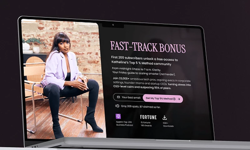 Comart Studios - LANDING PAGE DESIGN FOR KATHELINE, A CAREER COACHING BRAND