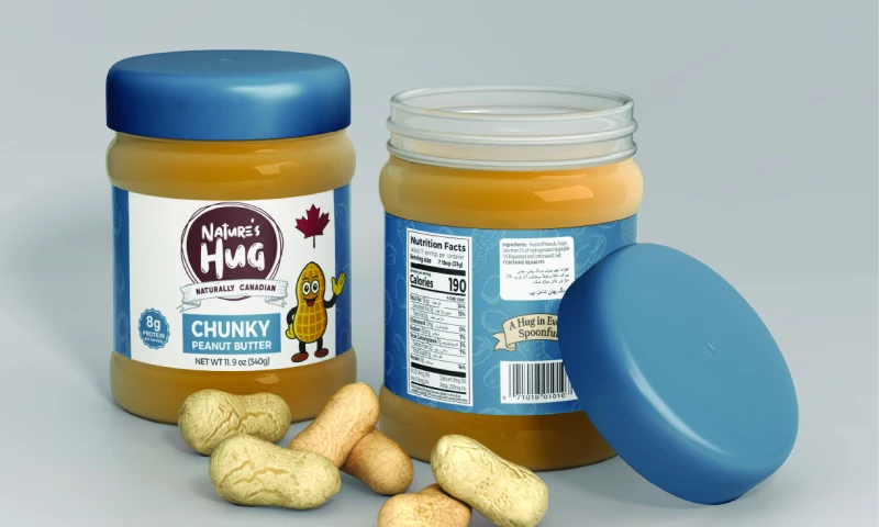 Naturs Hug Peanut Butter Design