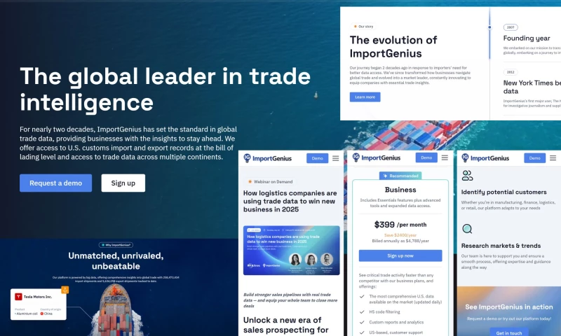 Rapid Fire Web Studio - Webflow Development for a Global Trade Intelligence Leader
