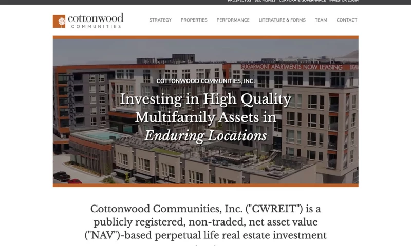 Campfire Digital - Cottonwood Communities Website