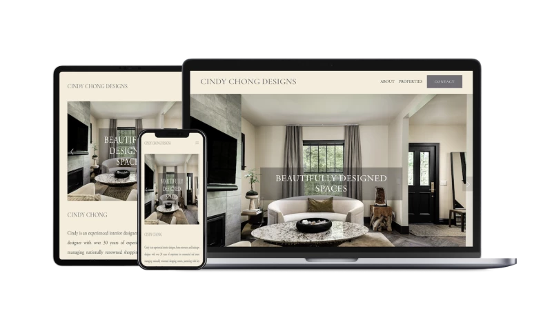 Solazzo Designs - Portfolio Website Design for an Interior Designer
