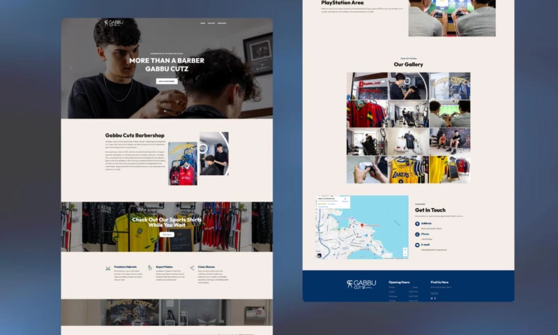 Hyde - Gabbu Cutz Barbershop Website