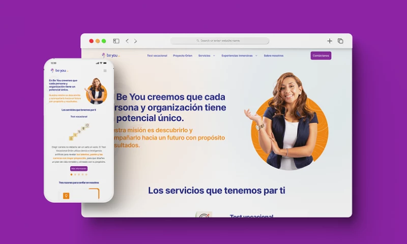 Design and implementation of a specialized website for vocational guidance