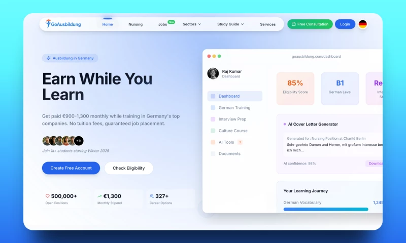 GoAusbildung - German Vocational Training Platform