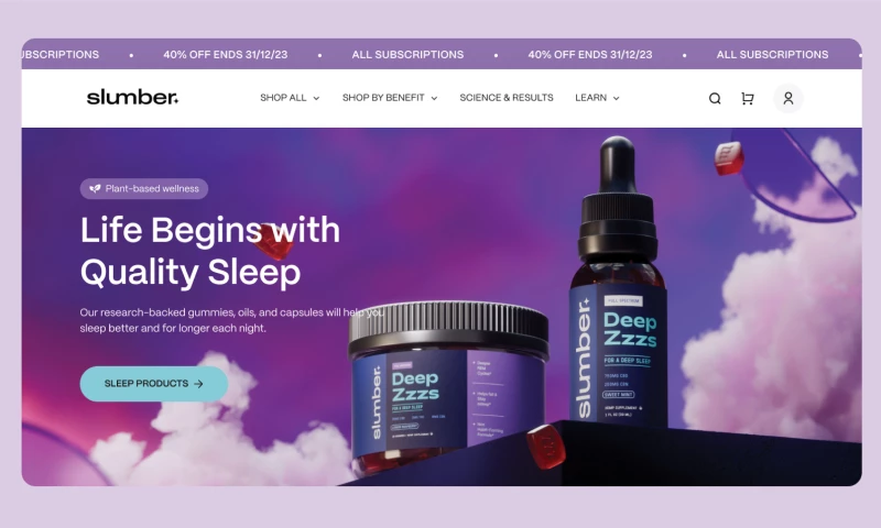 Marka Works - Slumber / UI Design