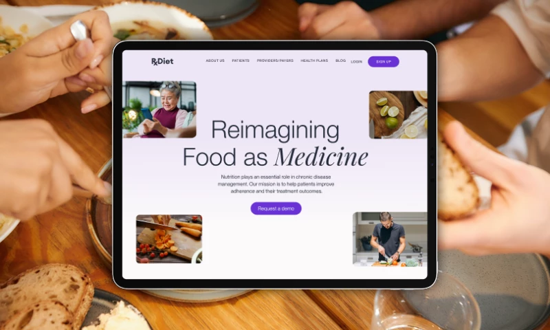 RxDiet | UX, Web Design and Webflow CMS Integration
