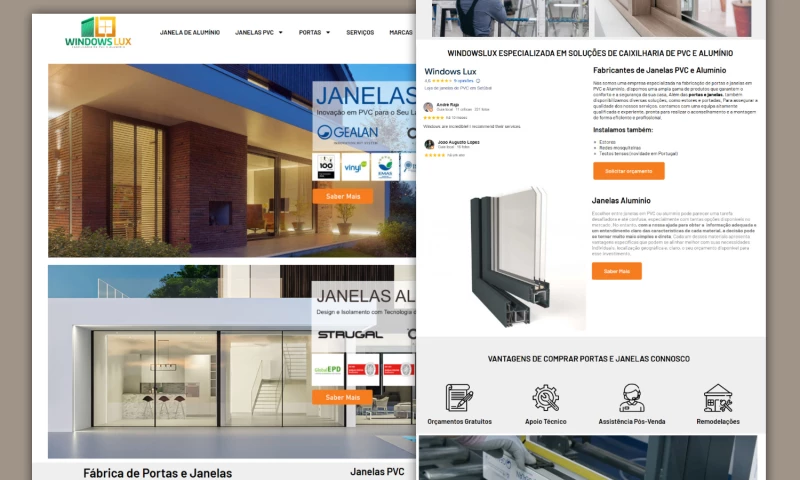 SEO & Content Marketing Strategy - PVC and Aluminum Windows in Portugal