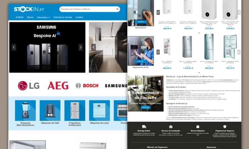 RedeShop - Redesign and SEO Optimization for Stockin.pt