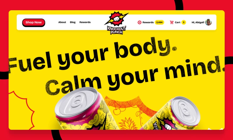 Adaptagen-Rich Energy Drink Branding & eCommerce website