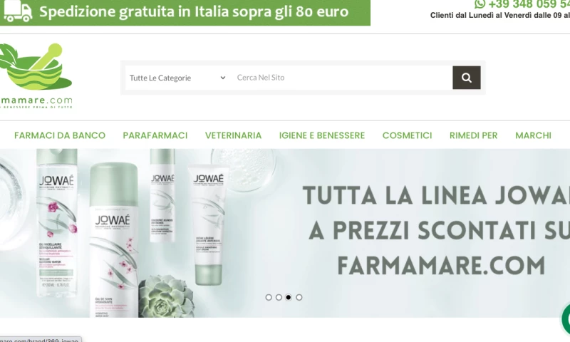 Ecommerce site Farmamare.com