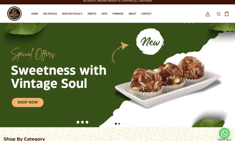 The Website Makers - The Vintage Foods