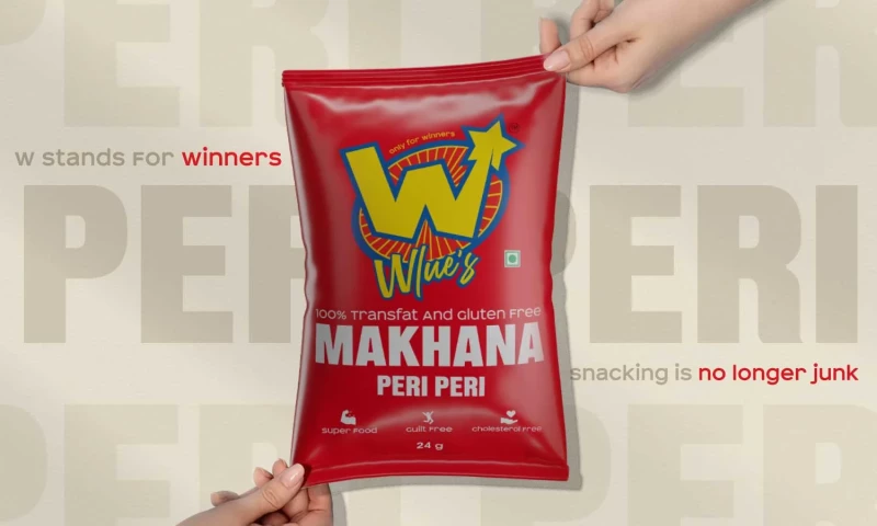 DN Designs - Wlue's Makhana Brand Identity & Packaging Design