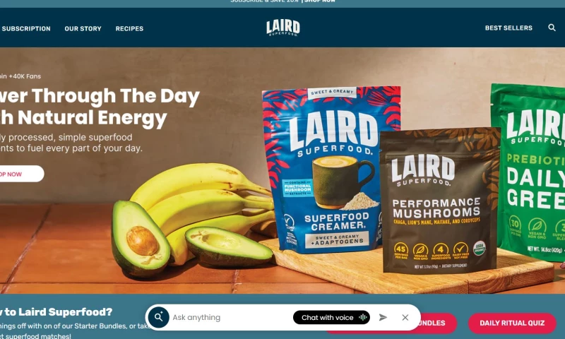 Axencia - Laird Superfood E-Commerce & Brand Experience Website