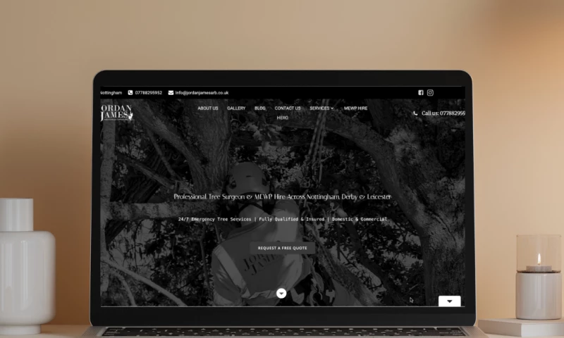 Blooming Good Website Design - Jordan James Arb