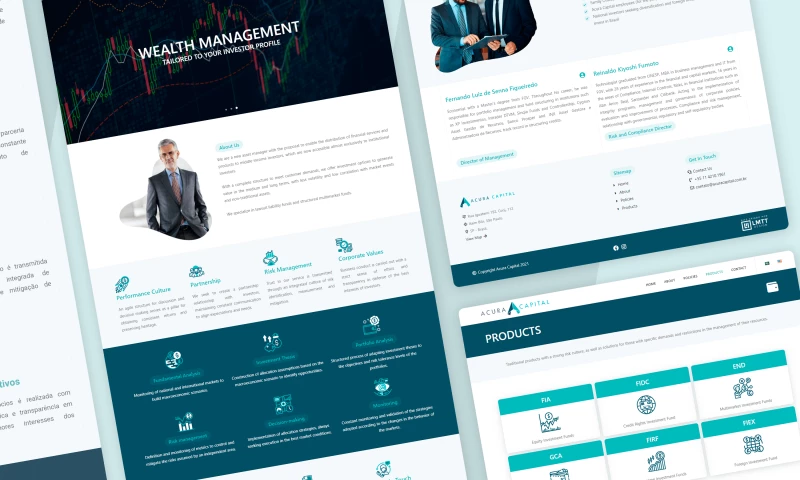 LMTT Design - Acura Capital | Financial/Investing Website