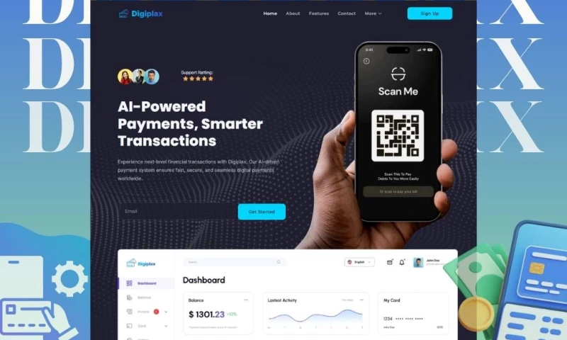 Devsyntrix - Digiplax Online Payment & Fintech Platform Website