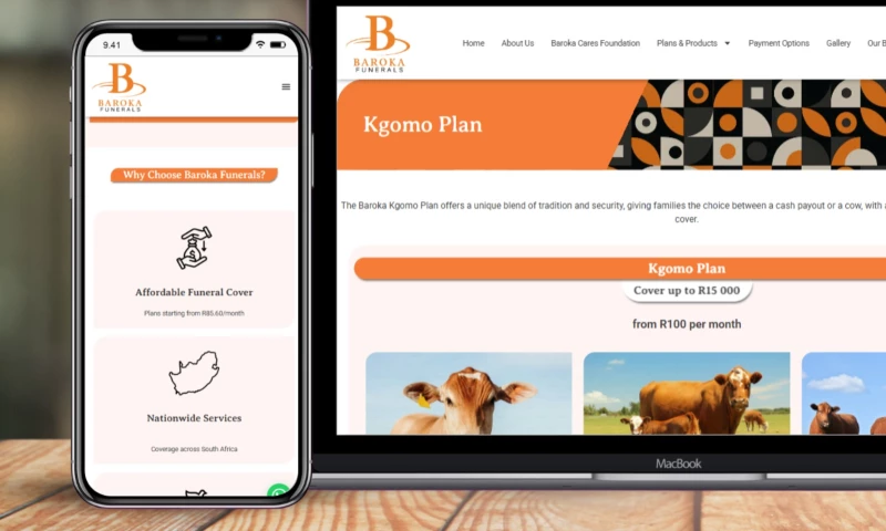 Baroka Funeral Website Redesign