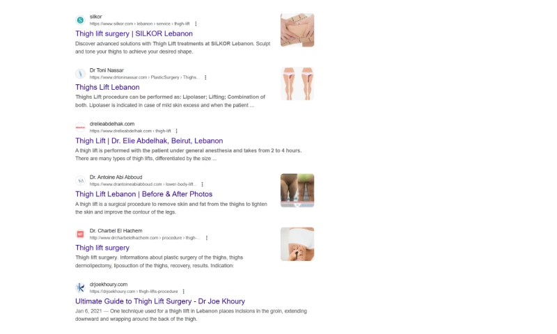 Blue Hat - Dr. Joe Khoury Dominating Plastic Surgery Search Visibility in Lebanon