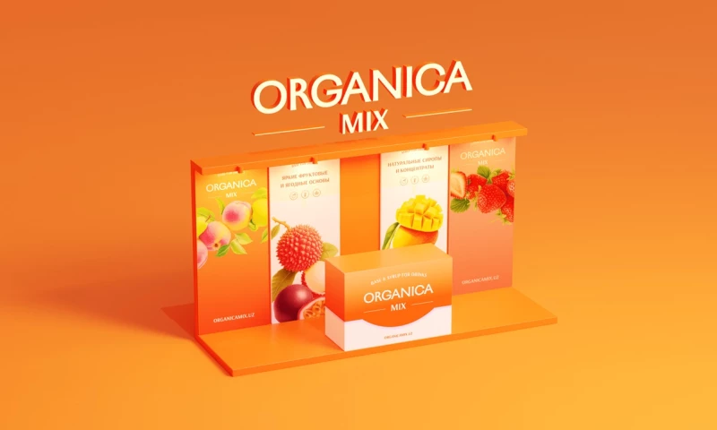 Pickles Team - Organica Mix Packaging Redesign for Fruit Syrups Brand