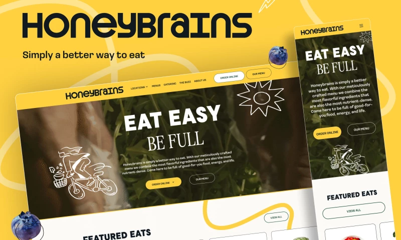 Web Loft Designs - Honeybrains: Good Food, Thoughtful Design