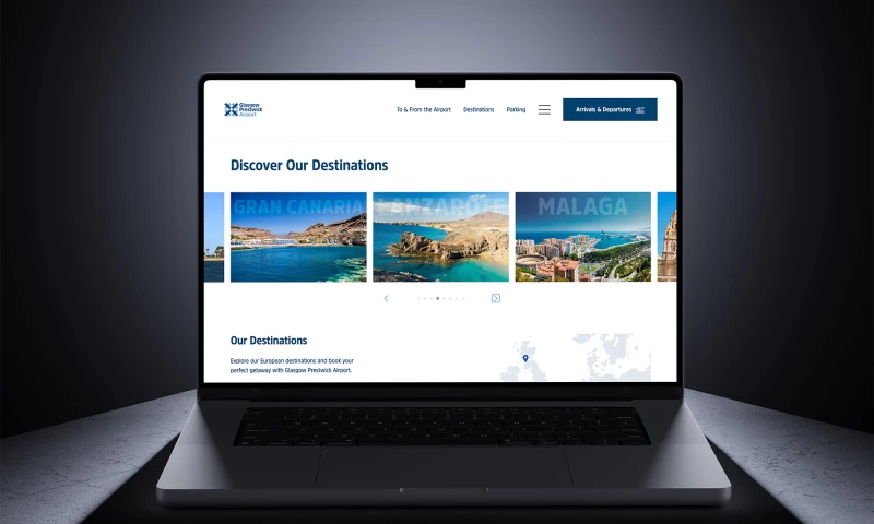 Scoot - Glasgow Prestwick Airport Website Design & Build
