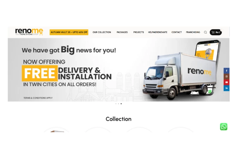 WDL Web Development Company in Lahore - Furniture Ecommerce Store