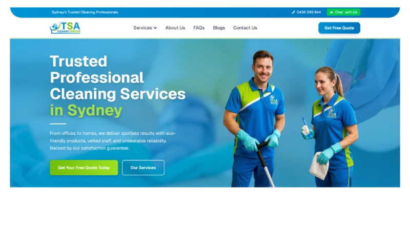 TSA Cleaning Website