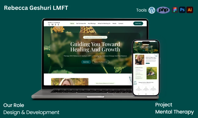 Turn Up Technologies - Rebeeca Geshuri LMFT - UI/UX & Development