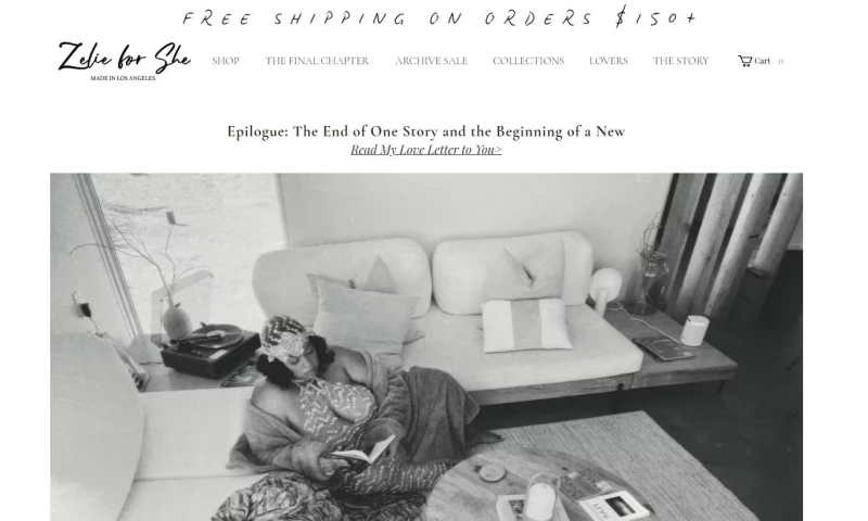 Axencia - Zelie for She E-Commerce Experience That Tells a Story