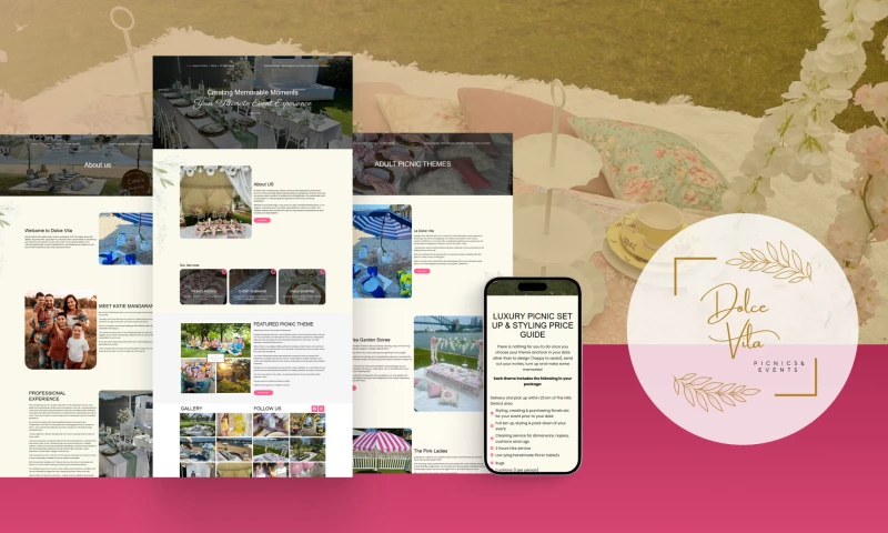 Cryptical Web and App Studio - Website Design & Development Dolce Vita Events